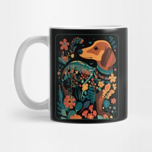 Dachshund, Doxie Dog Cottagecore Aesthetic Mug